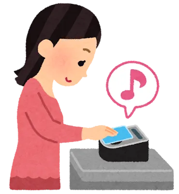 Person making a contactless payment